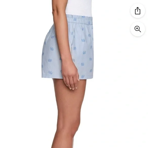 NWT LOFT Women's 2 Pack Pajama/sleep Shorts - Blue and Green Striped - Picture 5 of 11